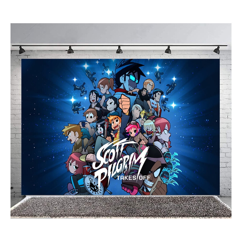 Scott Pilgrim Backdrop Banner For Birthday Party 9043876528484