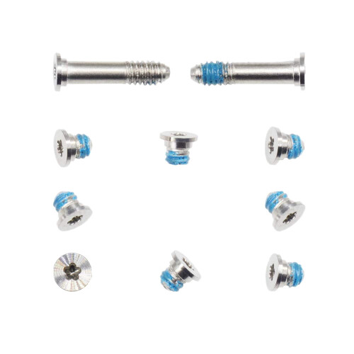 Conjunto com 10 parafusos para a parte inferior da carcaça, compatíveis com os modelos A1369, A1370, A1465 e A1466, de 11 e 13 polegadas.