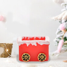 Kerstpoppetjes, kerstminiatuurlandschappen, sneeuwtaferelen, decoratie, schattige en interessante kleine sneeuwpop van hars, geschikt voor