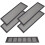 Black Magnetic Floor Vent Covers Plastic Rectangle 4PCS 1