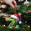 Grön julgransprydnad AZ initialer 26 st 3