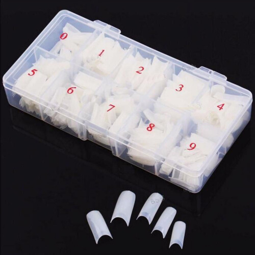French Acrylic Nail Kit Clear Tips 500 pcs