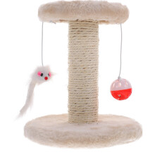 KONTONTY Sisal Cat Scratcher Beige 1 Set
