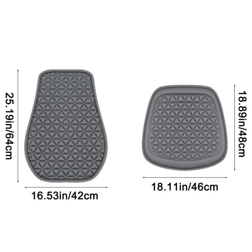 Car Seat Cushion with Backrest Breathable Portable 2