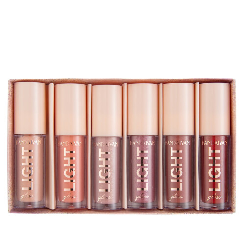 Ykohkofe Lip Gloss 6 Σετ κουτιών ματ αδιάβροχο μακράς διαρκείας 12 χρωματιστά κραγιόν για