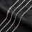 Twist Chain Necklace Silver Thin Metal Choker 4