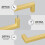 Gold Cabinet Pulls Brushed Brass 6.25 Inch 10 Pack 4