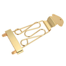 Golden Archtop Bridge for Jazz Guitar Zinc Alloy 1 Piece