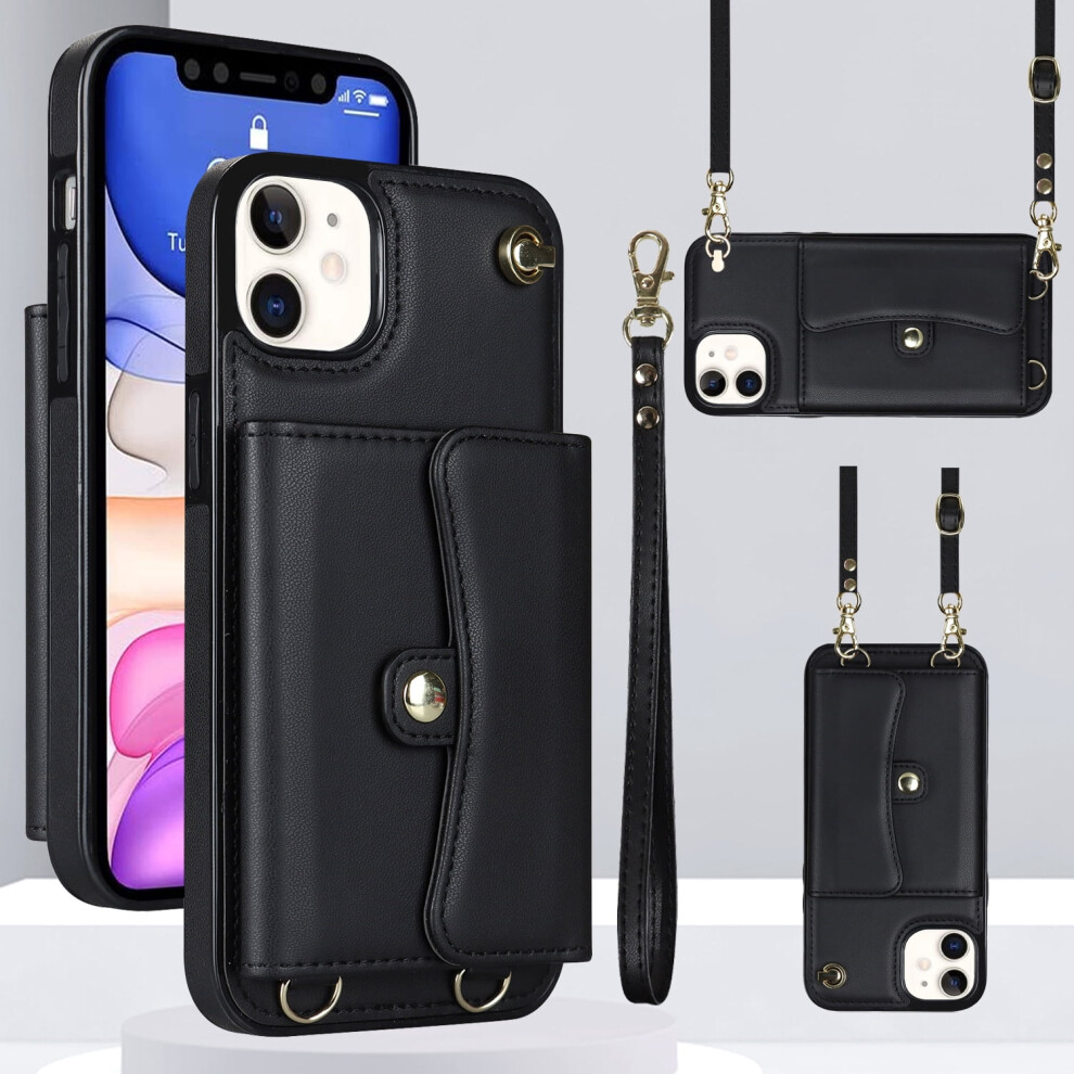 Rfid-Blocking Crossbody Wallet Case For Iphone 15 Plus 9104145190105