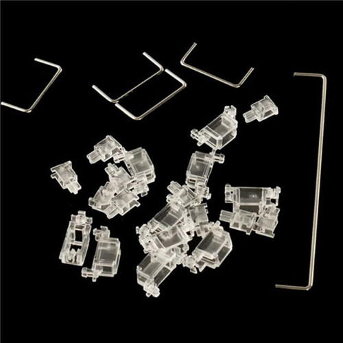 5X Mechanical Keyboard  Mx  Pcb Mounted  Clear Transparent Case 6.25U Modifier Key Stabiliser 1