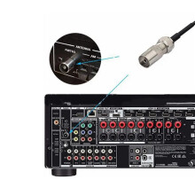 5X FM-Radioantenne FM F-Kopf Schafhornantenne für Auto FM TV Radiosender 75 Ohm F-Buchse auf TV3.5 Mono