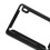 License Plate Frame Textured Cloth-Wrapped Black Stainless 6