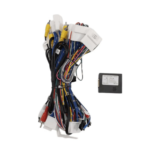 16-Poliger Kfz-Kabelbaumadapter mit CAN-Bus-Decoderbox und für Android-Radio-Stromkabel für  Murano 2011-2014
