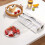 Kitchen Wrap Dispenser Organizer with Cutter 6-in-1 2