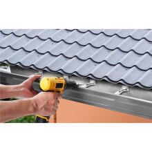 Supporti per Grondaie da 5" (10 Pezzi), Staffe per Grondaie Nascoste per Impieghi Gravosi, Staffe per Grondaie In Alluminio per La Riparazione Delle