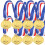 Golden Soccer Medals Smooth Edges 12 pcs 1