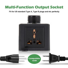 AC Motor Speed Controller, AC 100V-120V & 15A Max, with Overload Protection  & Voltage LED Display Screen US Plug