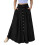 Women's A-Line Maxi Skirt Black L 3