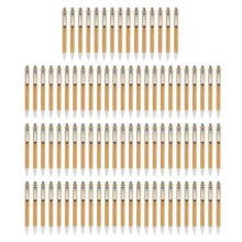 Canetas EsferográFicas de Bambu de 90 PeçAs, Caneta de Tinta Preta de 1 mm para Homens, Mulheres, FuncionáRios, Escrita, Assinatura, DiáRio,
