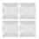 Reflective Driveway Markers White Plastic 4 pcs 6