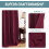 Cortinas Blackout Térmicas Ultramacias Vermelhas com Ilhós 52x63 polegadas 3