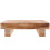 Footstool Light Brown Wood Elevation for Feet 1 Set 1