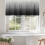 Grå-sort gradueret valance 60x18 tommer stanglommelampe 4