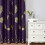 Cortinas térmicas roxas blackout 52x102 polegadas (132x259 cm), conjunto de 2 peças. 2