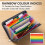 A6 Size Expanding File Folders,13 Pockets File Organizer Document Folder for Home School Pack of 2 3