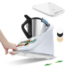 Sliding Board for Thermomix TM6 TM5 Acrylic Base White Kitchen Robot — thermomix board, thermomix tm6 stand