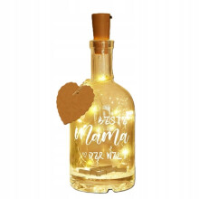 Dekorative Flasche mit LED-Lichtern Geschenk für Mama Leuchtende Dekoration — dekorative led flasche, led lichter für innen, geschenk für mama