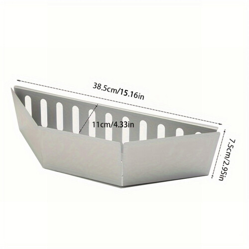 Edelstahl-Grillkorb-Set mit zwei Fächern 2