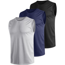 Herren Tanktop Schnell Trocknend Atmungsaktiv Set aus 3 Stück Für das Fitnessstudio 3XL — herren tanktop 3xl, schnelltrocknendes tanktop