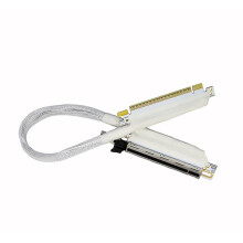 Câble D'Extension pour Carte Graphique PCIe 5.0 X16 GEN5, Adaptateur GPU Coudé à 270, 64 Go/S, Sortie Droite/Entrée Droite, pour PC, 50 cm