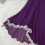 Camicia da notte da donna in pizzo trasparente, viola, taglia piccola 6