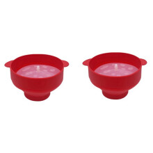High Quality Microwave Popcorn Bowl Bucket Silicone DIY Popcorn Maker with Lid Chips Fruit Dish Kitchen Easy Tools D