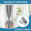 Cortina térmica blackout para porta, cinza pomba, 42x80 polegadas 5