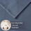 Σετ σεντόνια True North Cozy Flannel Cotton, μπλε, 4 τεμάχια 6
