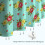 Cortina de chuveiro com estampa floral, 72x84 polegadas, com 12 ganchos. 6