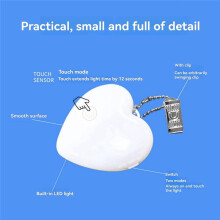 Heart Shape Purse Light - Sensor-Activated Handbag with Soft Eye Protection Light for Women and Girls,