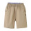 Short d'uniforme enfant kaki extensible à taille élastique avec 4