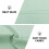 Cortinas Blackout Verde Claro 52x45 polegadas Conjunto de 2 5