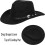 Damefilt cowboyhatt Fedora for medium/stort hode 2