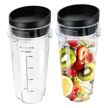 Tazze per Frullatore da 16 Once per Frullatore Nutri Tazza per Frullatore con Coperchio per Sorseggiare per Frullatore Nutri