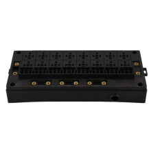 24-Way Auto Waterproof Blade Fuse Holder Box 16-Way Relay Socket Box Dust-Proof for Car Automotive Marine