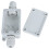 White Electric Metal Box Waterproof Outdoor 2 Count 1