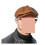 Brun läderbaskerhatt för män Octagonal Retro Newsboy Cap 3