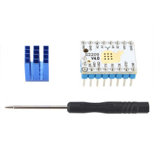 TMC2209 V4.0 Stepper Motor Driver Quiet Operation for 3D Printers, 5.5-28V 2.8A with Heatsink, Enhanced Microsteps
