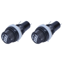 2pcs 12mm Thread with Welding Panel Mount Fuses Holder Socket for Fuses 5X20mm