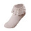 Damen-Baumwollsocken mit Spitzenrüsche, 1 Paar 2